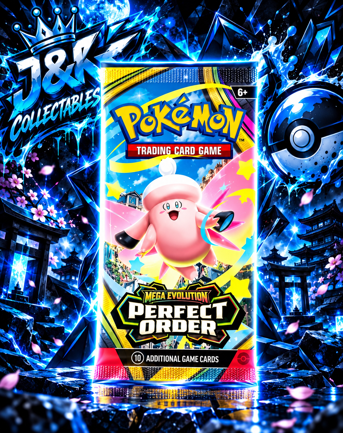 Pokémon TCG – Mega Evolution: Perfect Order | English Booster Pack | Rip &amp; Ship