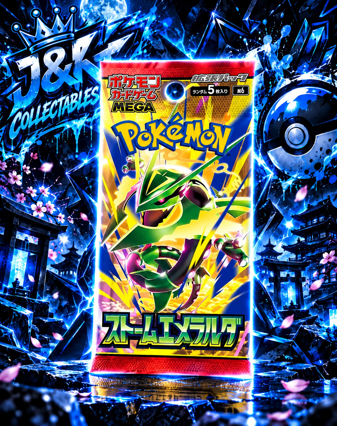 Pokémon TCG – Storm Emerald | Japanese Booster Pack | Rip &amp; Ship