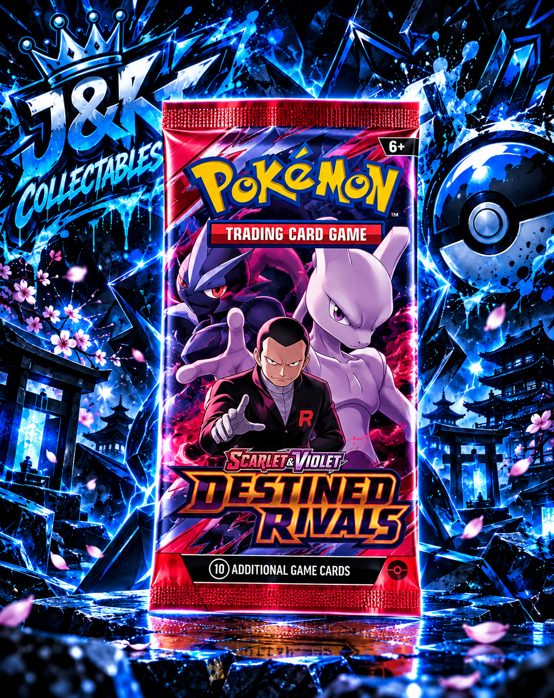 Pokémon TCG – Scarlet &amp; Violet: Destined Rivals | English Booster Pack | Rip & Ship